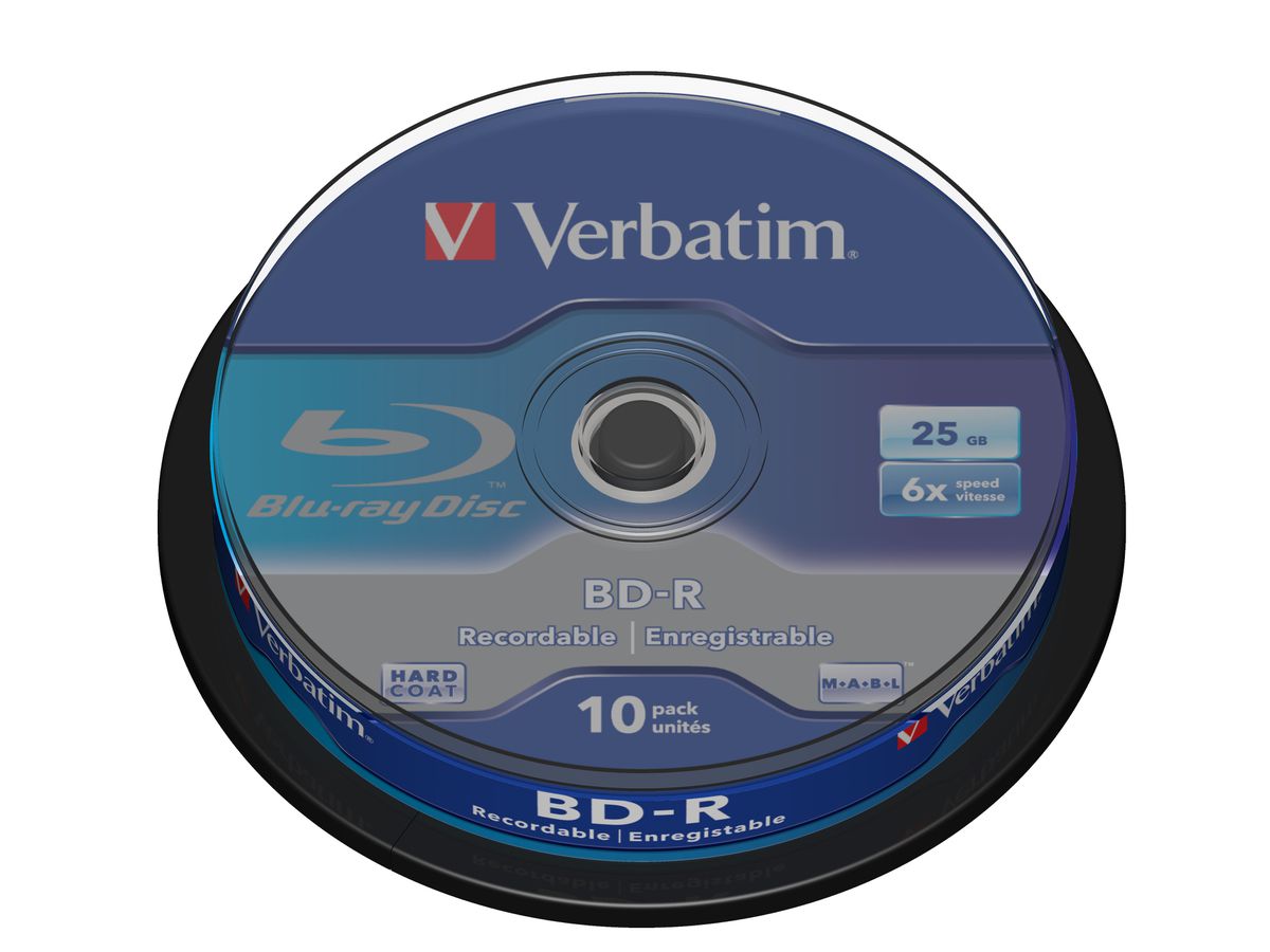 Verbatim BD-R SL 25GB 6 x 10 Pack Spindle BD-R 25Go 10pièce(s)