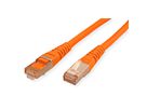 Cordon ROLINE Cat.6 (Classe E) S/FTP (PiMF), orange, 15 m