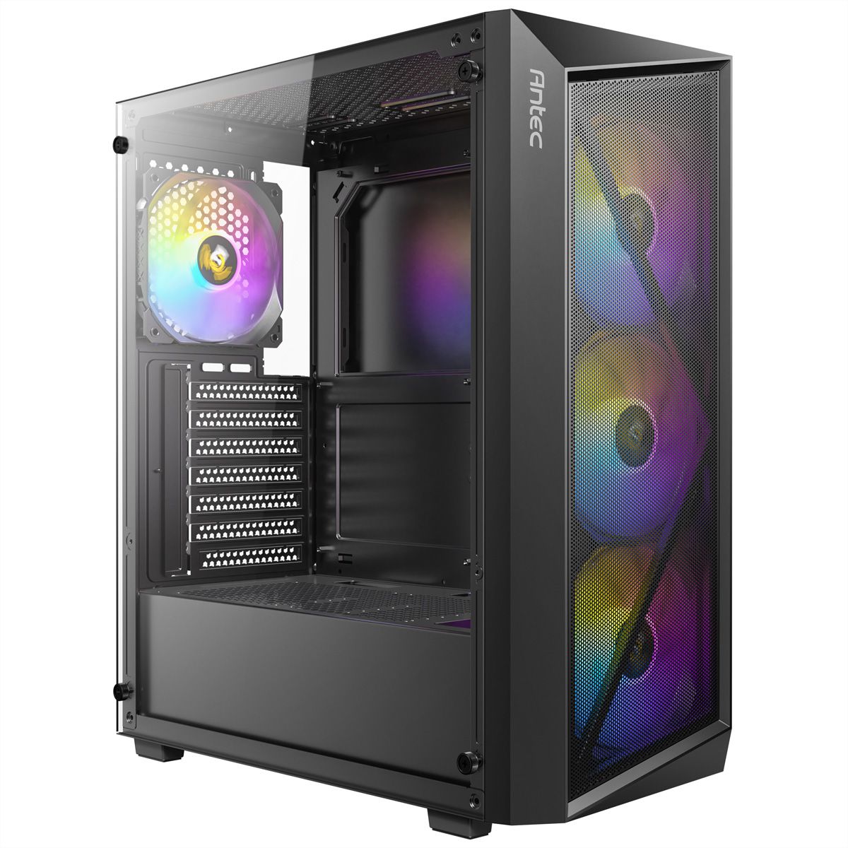 ANTEC AX67 ARGB Boîtier PC Midi Tower Gaming ATX, noir