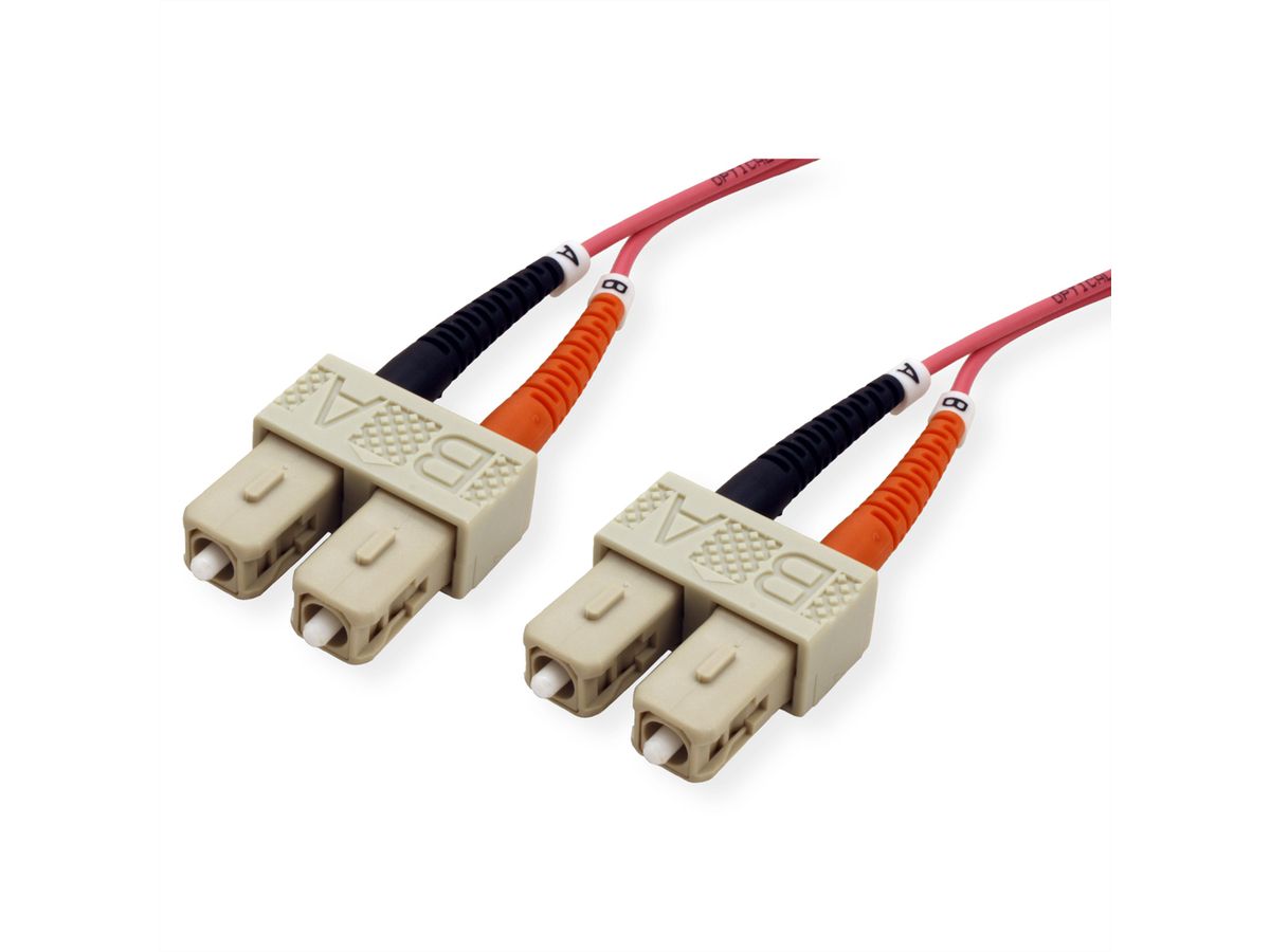 Câble FO duplex 50/125µm OM4 SC/SC, 7,5 m