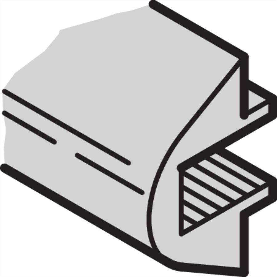 Éléments de design du boîtier PropacPRO SCHROFF, forme 1, RAL 5007, 63 CV