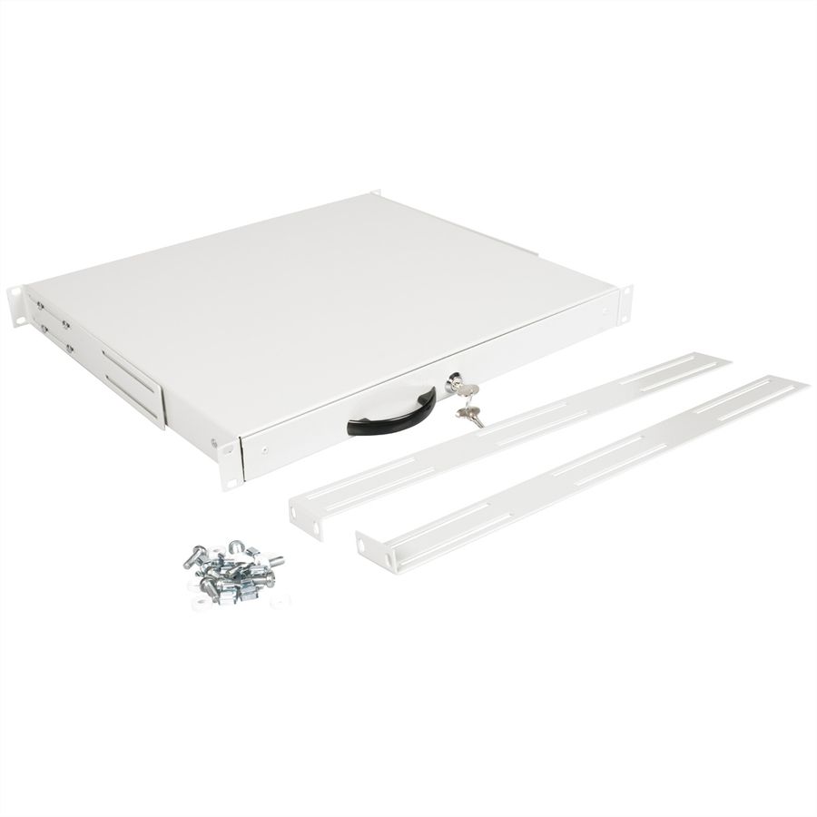 ROLINE 19" Tiroir pour clavier 1U, 400P fermable gris