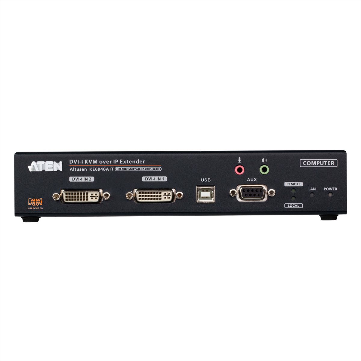 ATEN KE6940AIT Émetteur KVM double affichage DVI-I sur IP avec accès à Internet