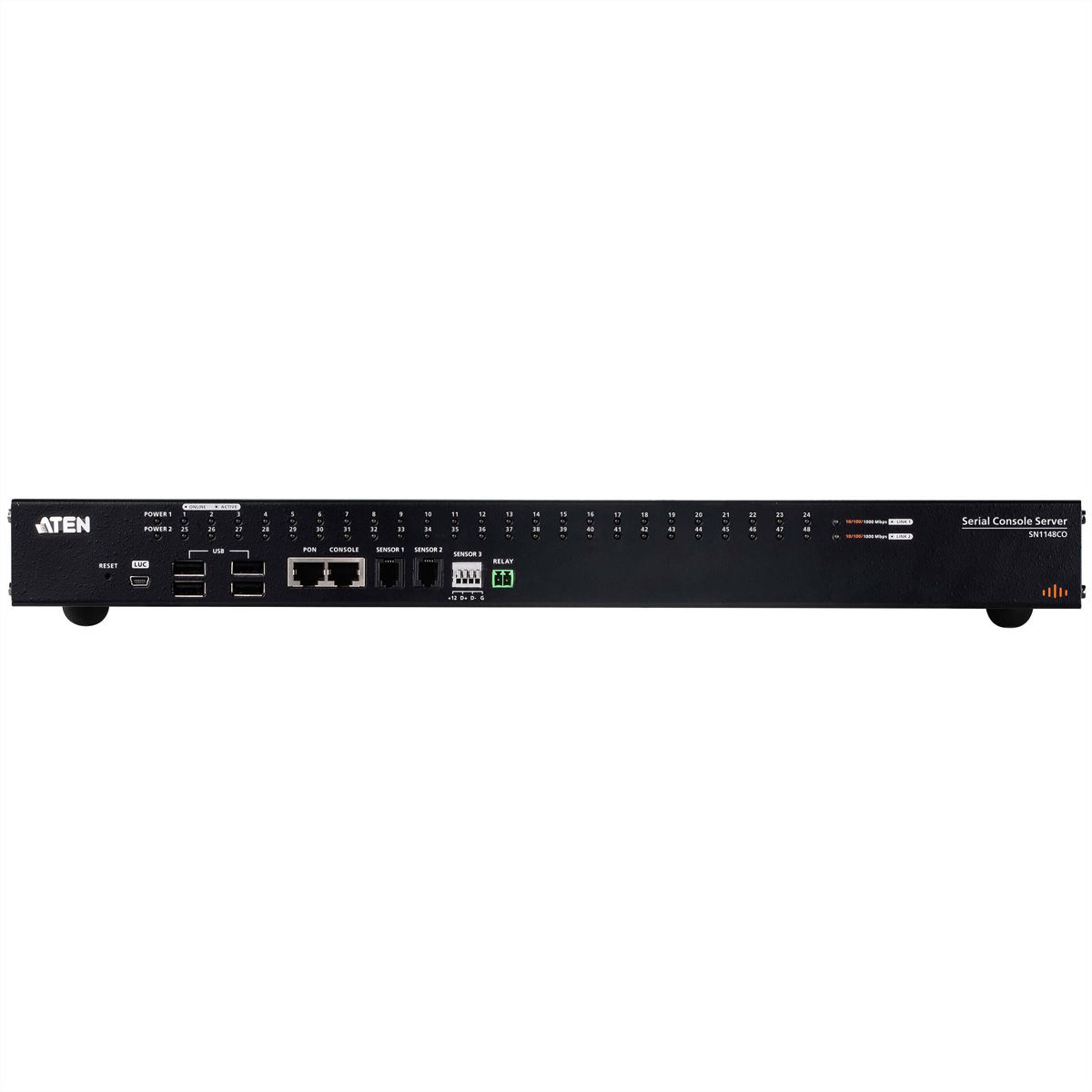 ATEN SN1148CO Serveur Console Série Série 48 ports avec double alimentation / SFP