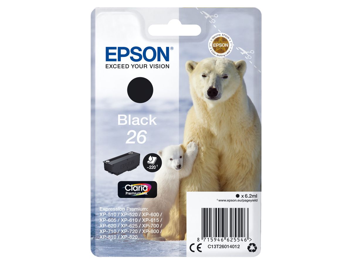 Epson Cartouche "Ours Polaire" - Encre Claria Premium N