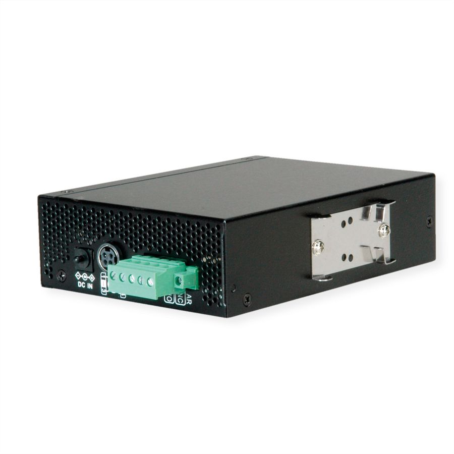 ROLINE Convertisseur industriel Gigabit Dual Speed 100/1000 Fibre, avec fonction PoE