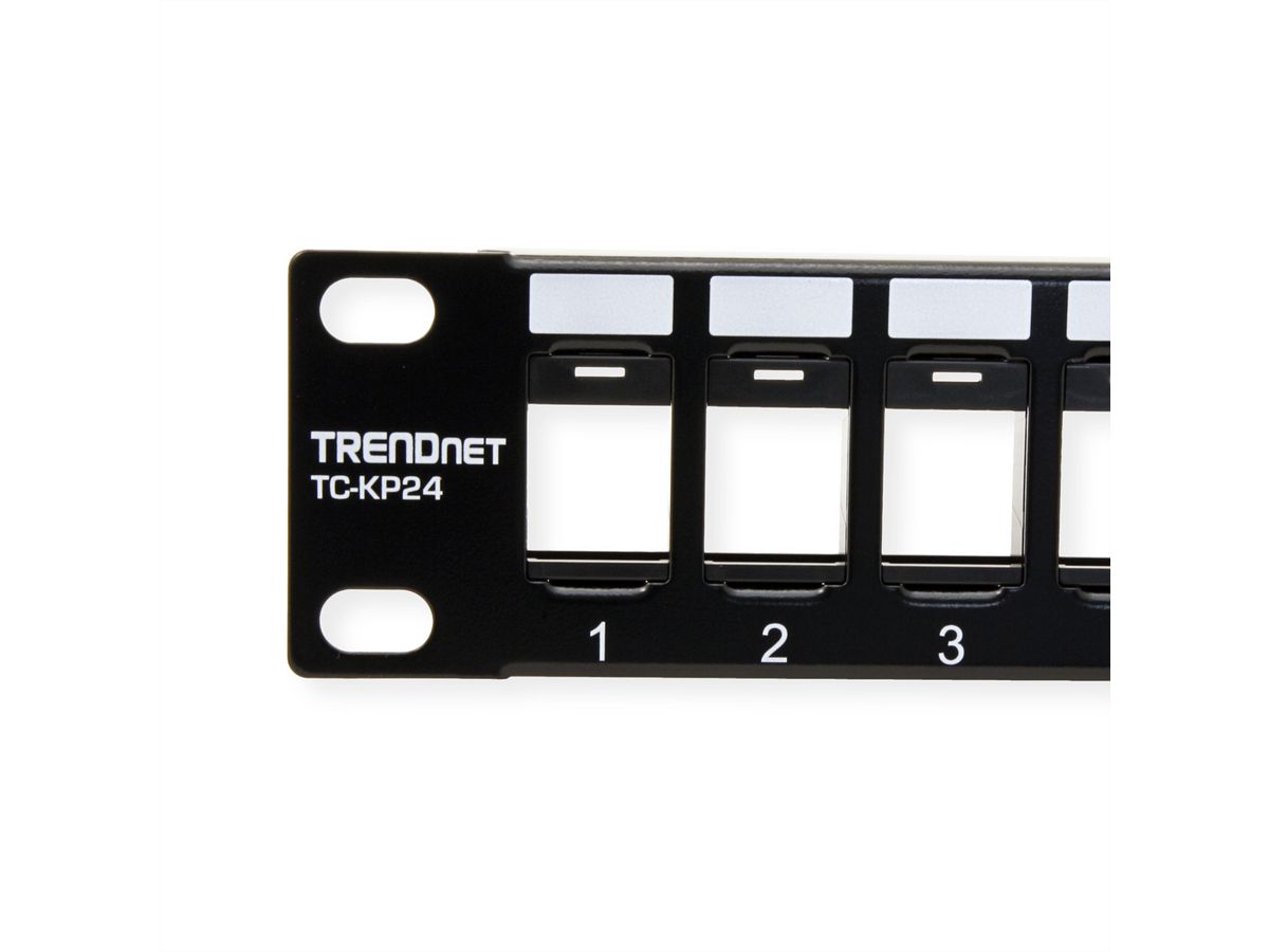 TRENDnet TC-KP24 Panneau de brassage vide à 24 ports pour Keystones 1U