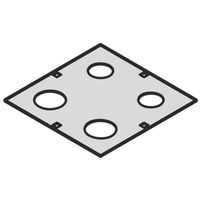 Plaque de passage de câbles pour boîtier LAN SCHROFF pour système de boîtier modulaire