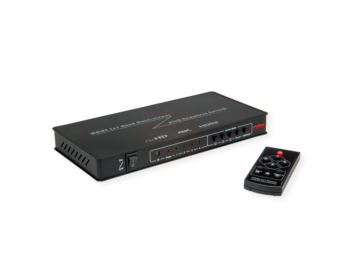 ROLINE Switch HDMI 4x1 QUAD multi vues en continu