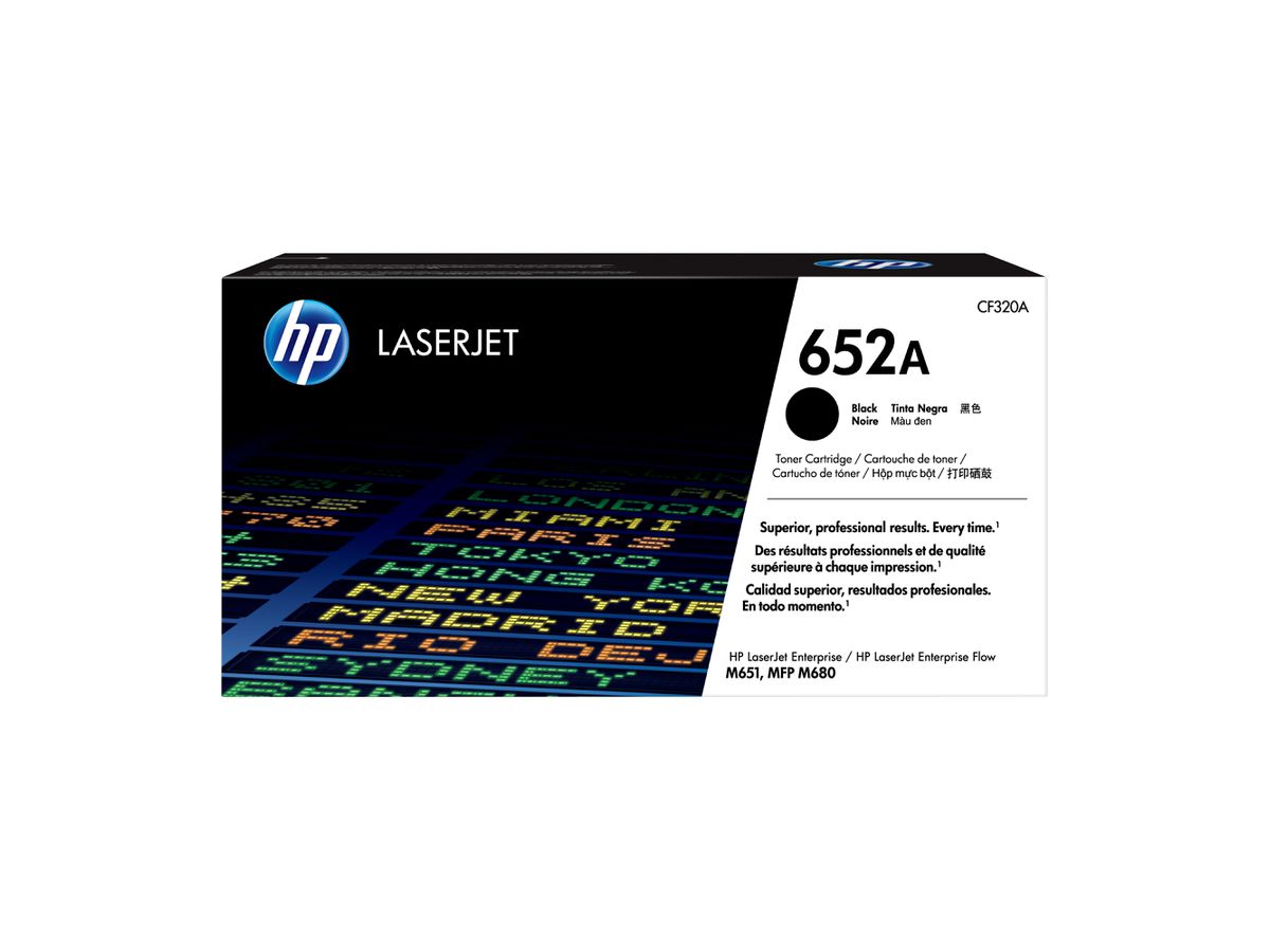 HP 652A toner noir LaserJet authentique