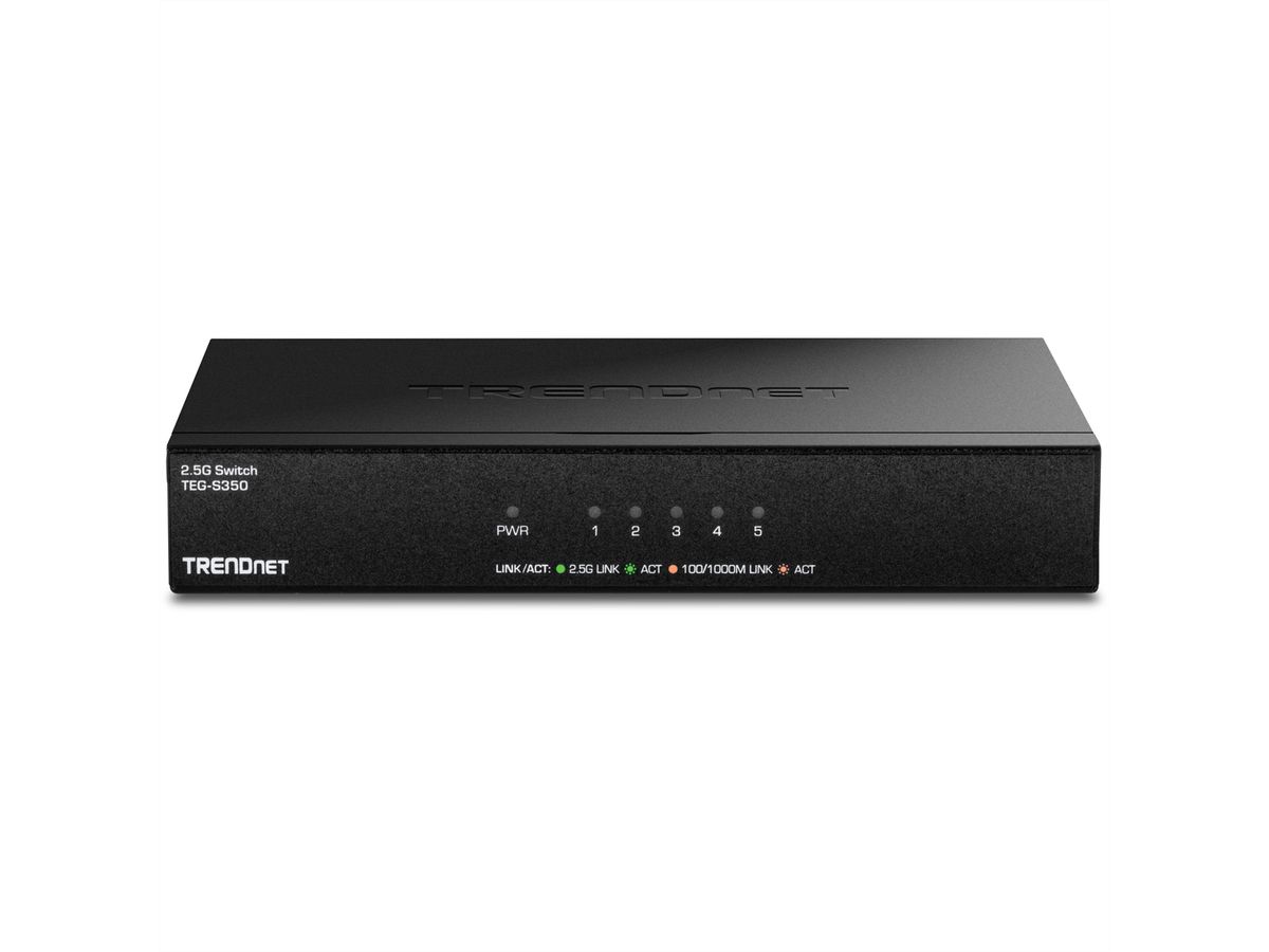 TRENDNET TEG-S350 Switch 2.5G non administrable à 5 ports, noir