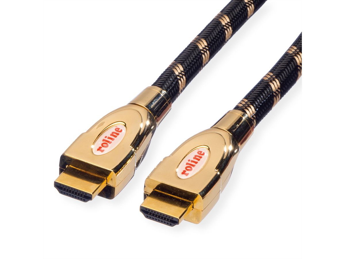 ROLINE GOLD Câble HDMI Ultra HD avec Ethernet, M/M, 1 m