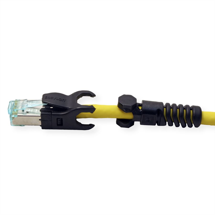 EasyLan VarioBoot Cordon Cat.6A, S/FTP, jaune, 0,5 m