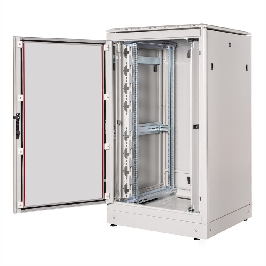 ROLINE 19" Baie réseau Pro 26U, 800x800 LxP Porte verre gris