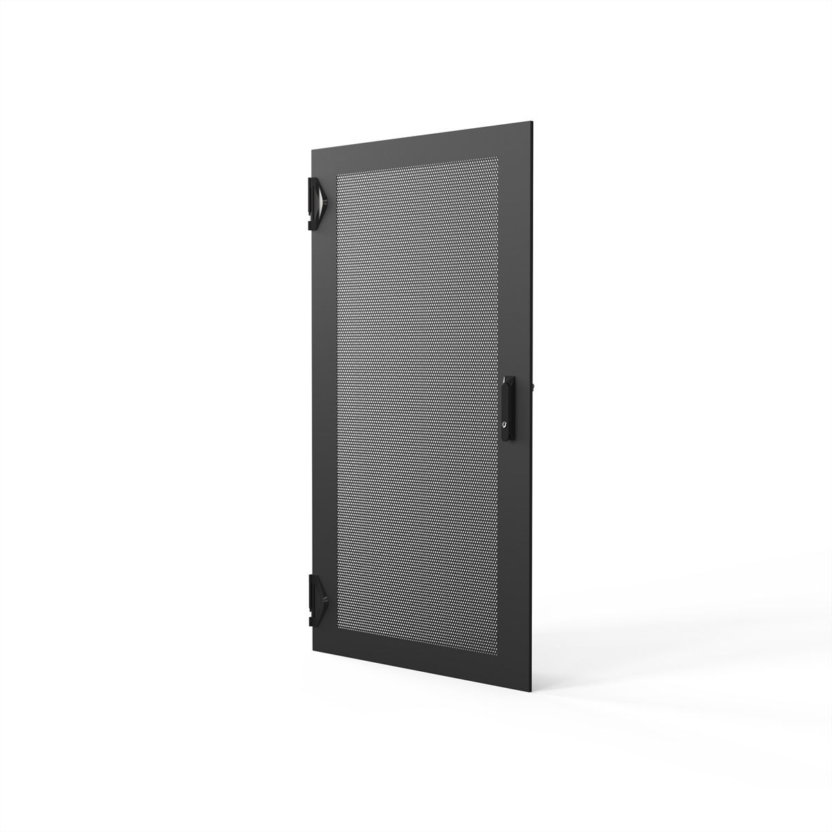 SCHROFF Porte 1200H 600L perforée  IP20 fermeture 1 point RAL7021