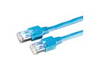 Cordon DÄTWYLER Cat.5e (Classe D) S/UTP, CU 5502 flex LS0H, Hirose TM11, bleu, 0,5 m