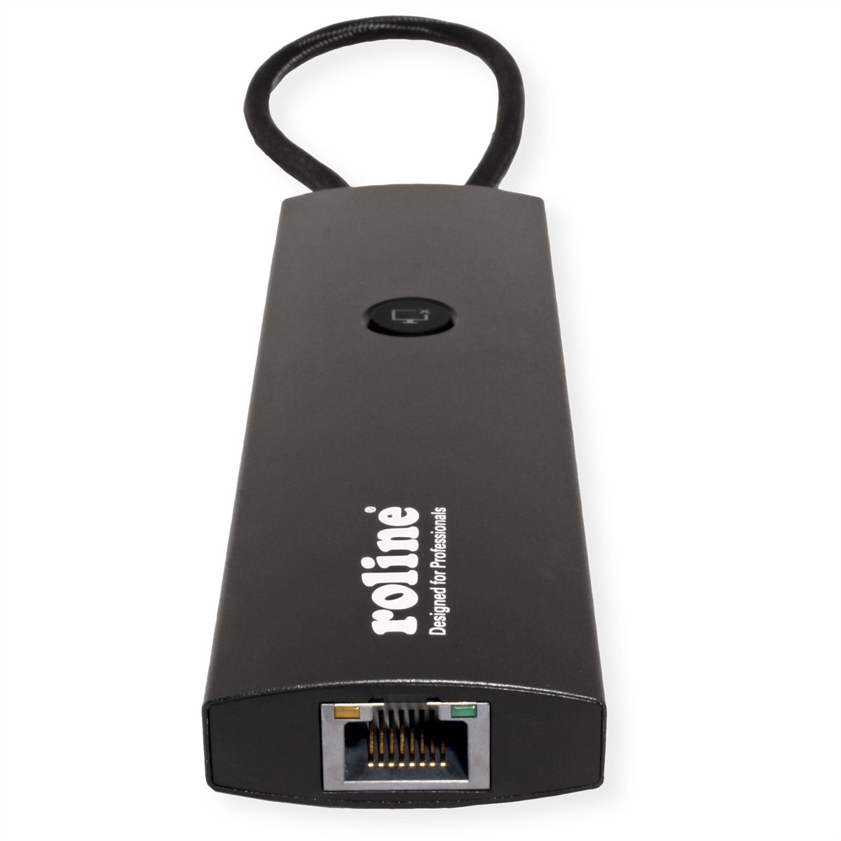 ROLINE Station d'accueil USB 3.2 Gen 2 type C multiports, HDMI 4K60, USB 3.2 Gen2, USB-C PD, LAN, SD-Card Reader