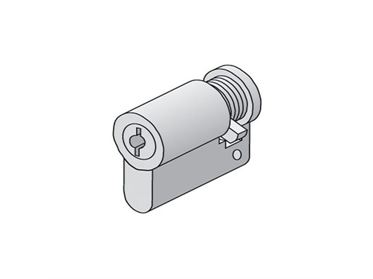 Demi-cylindre profilé à fermeture identique EK 333 , Cylindre de fermeture pour armoire 19"