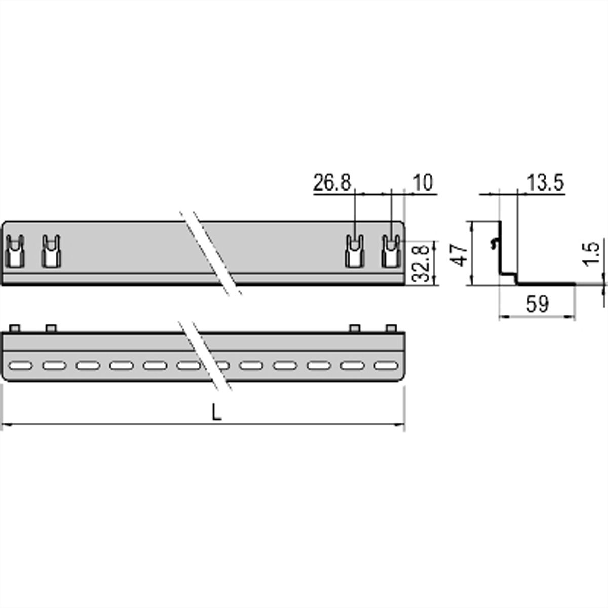 SCHROFF Rail coulissant Eurorack, 25 kg, 700D, 1 paire