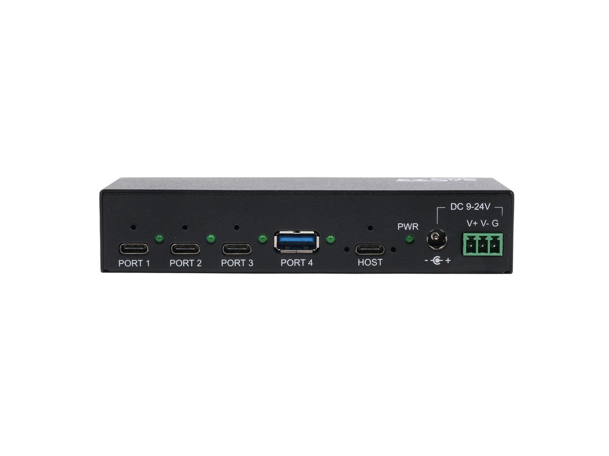 EXSYS EX-12293HMS Hub métal USB 3.2 Gen2, 4 ports, 3x C et 1x A
