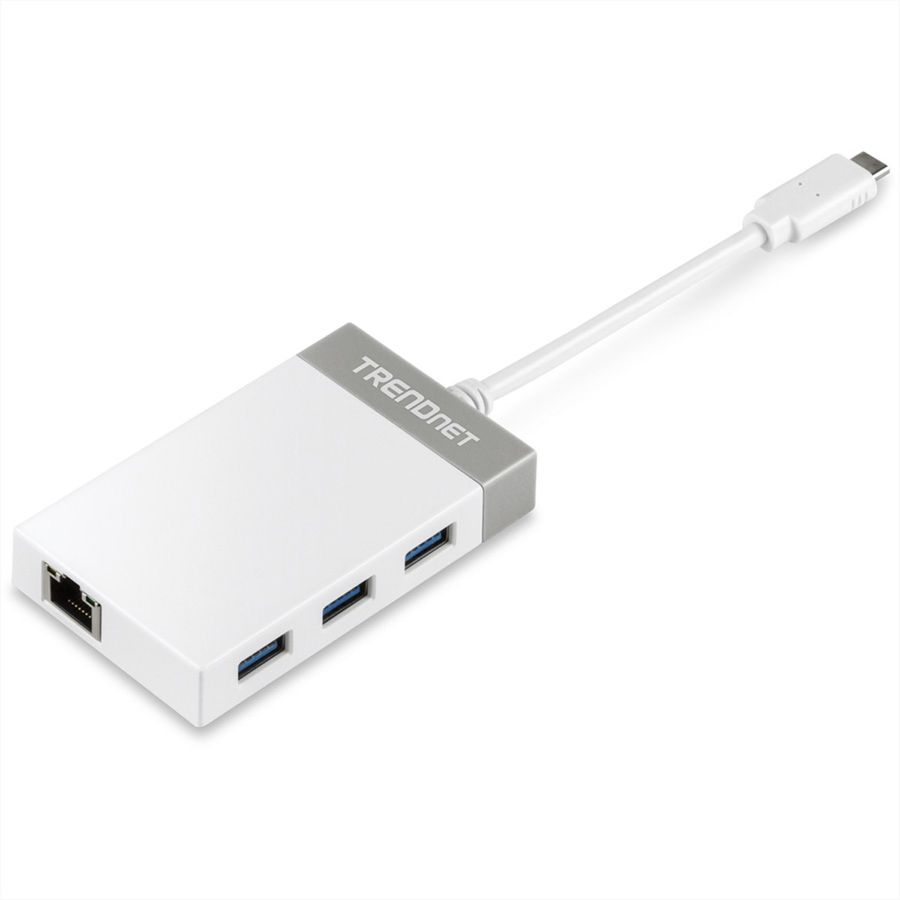 TRENDnet TUC-ETGH3 Adaptateur USB-C vers Gigabit + hub USB