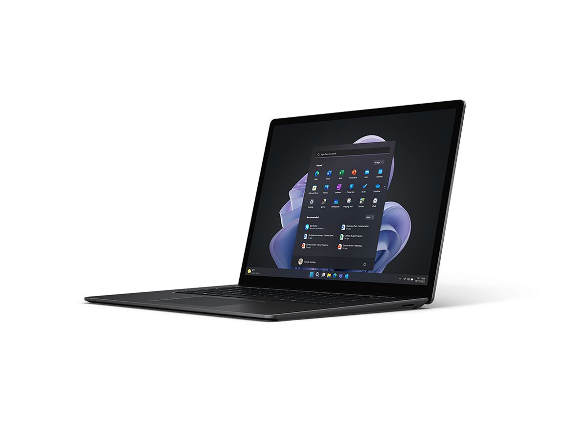 Microsoft Surface Laptop 5 Ordinateur portable 38,1 cm (15") Écran tactile Intel® Core™ i7 i7-1265U 16 Go LPDDR5x-SDRAM 512 Go SSD Wi-Fi 6 (802.11ax) Windows 11 Pro Noir
