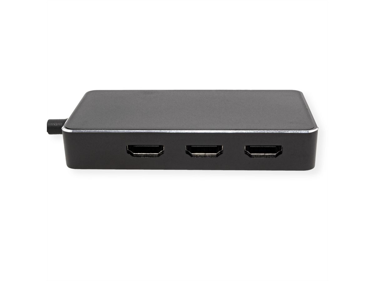 VALUE Adaptateur Multi-Display USB type C - 3x HDMI, Multi-Stream 4K