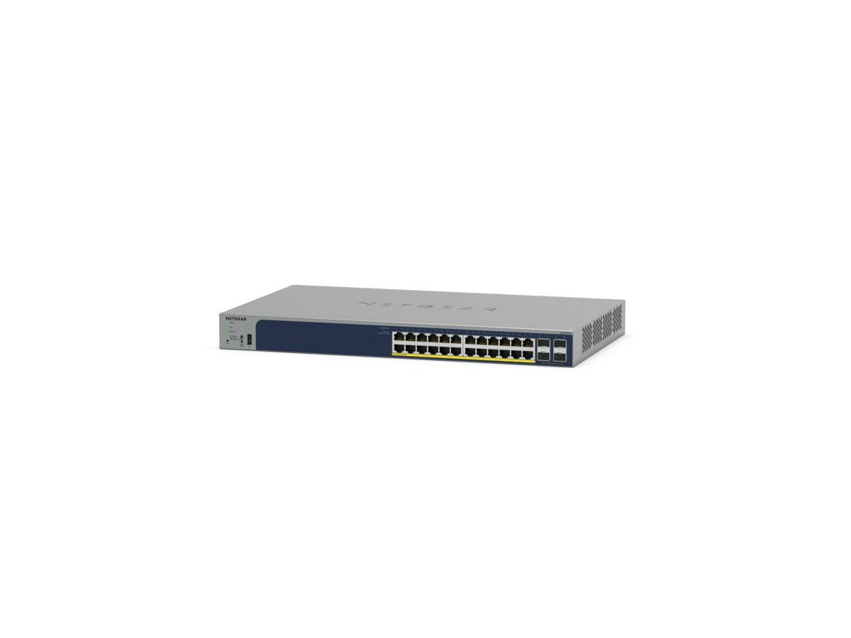 NETGEAR GS728TPP Géré L2/L3/L4 Gigabit Ethernet (10/100/1000) Connexion Ethernet, supportant l'alimentation via ce port (PoE) Gris