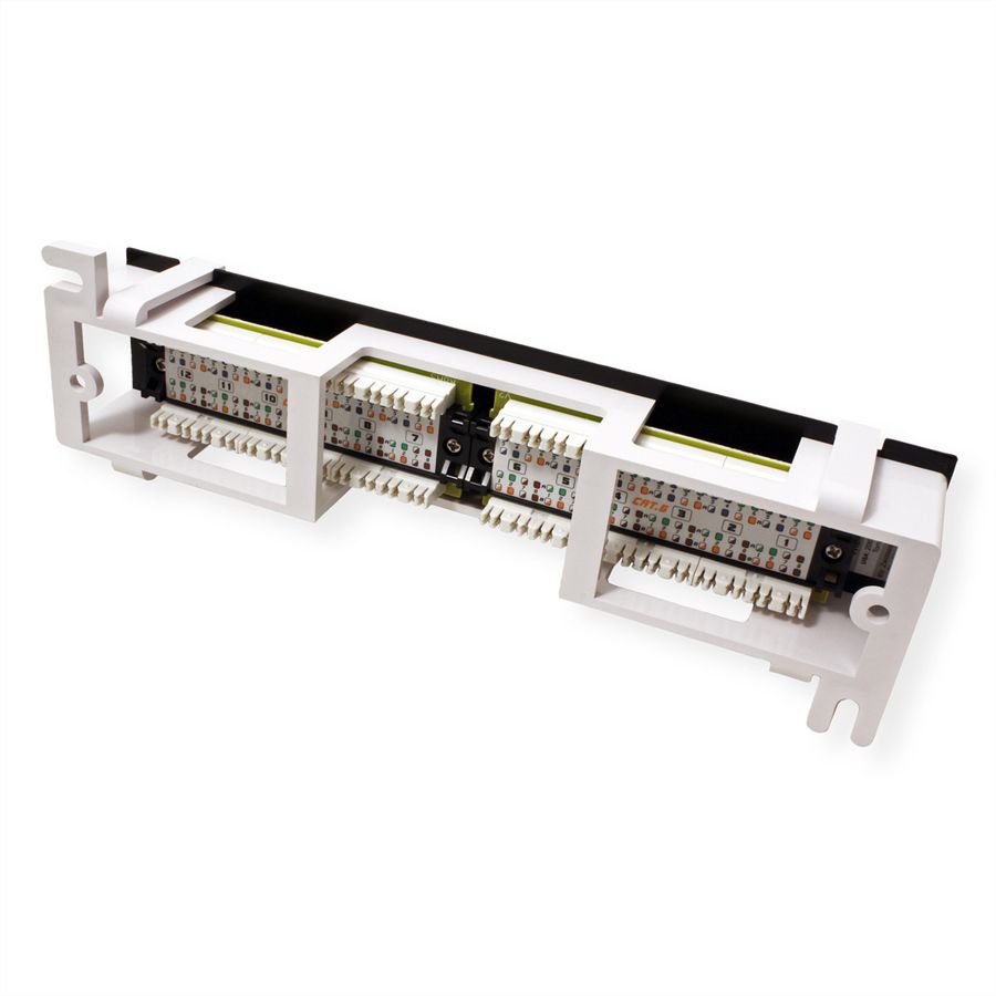 TRENDnet TC-P12C6V Tableau de connexion non blindé Cat6e à 12 ports et fixation murale