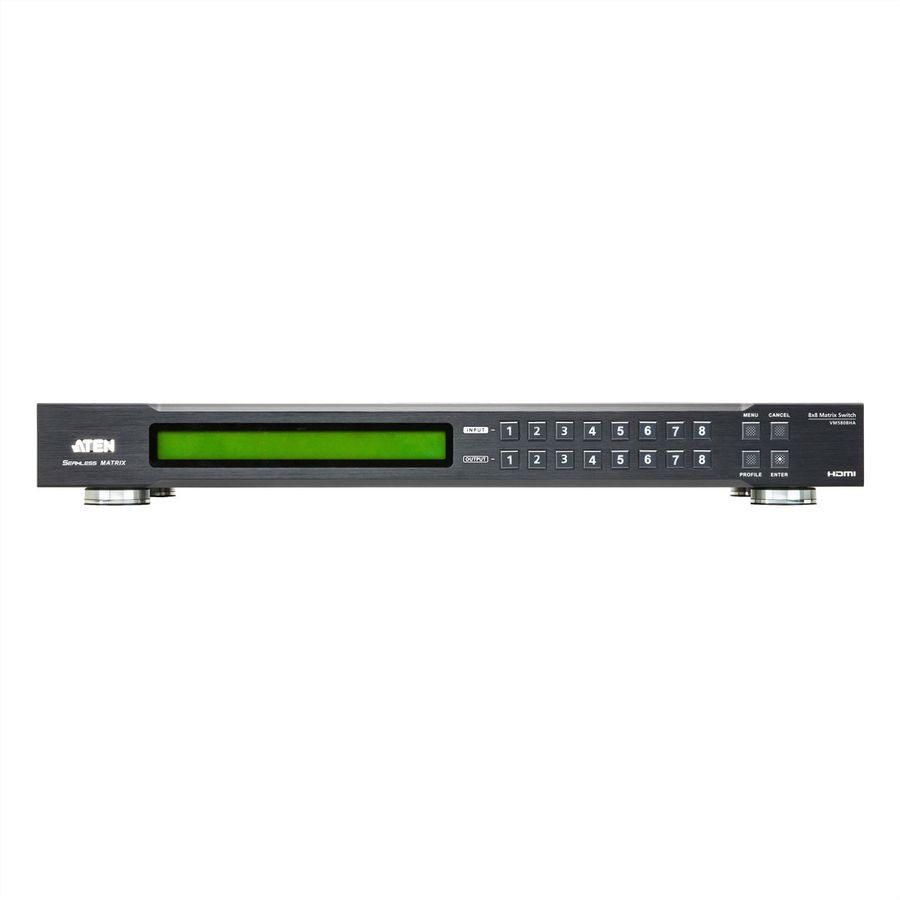 ATEN VM5808HA Commutateur matriciel vidéo HDMI 8 x 8 avec conversion de format d’image