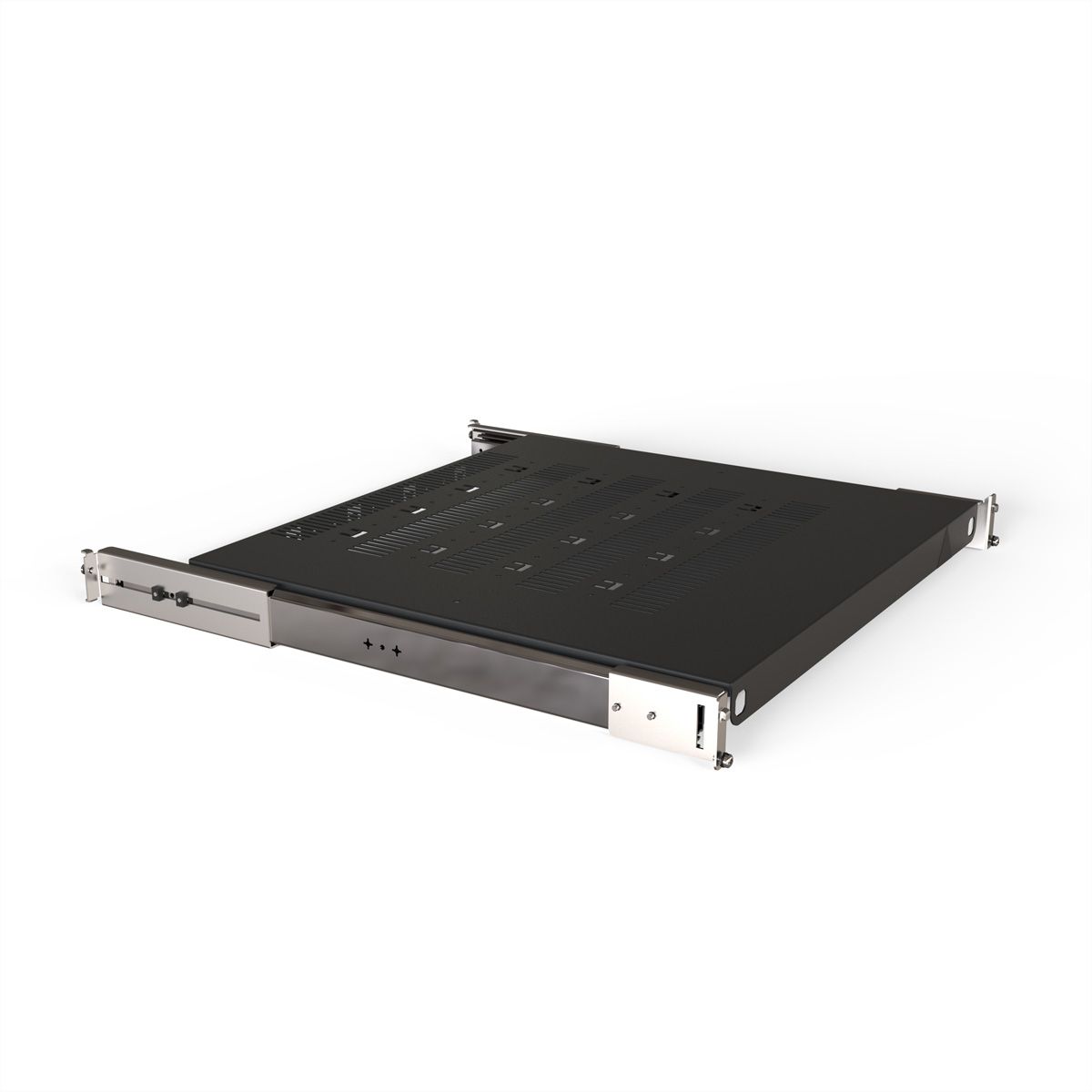 SCHROFF Tablette télescopique 19" pour Varistar, Novastar, Eurorack, 70 kg, RAL 7021, 800W 700D