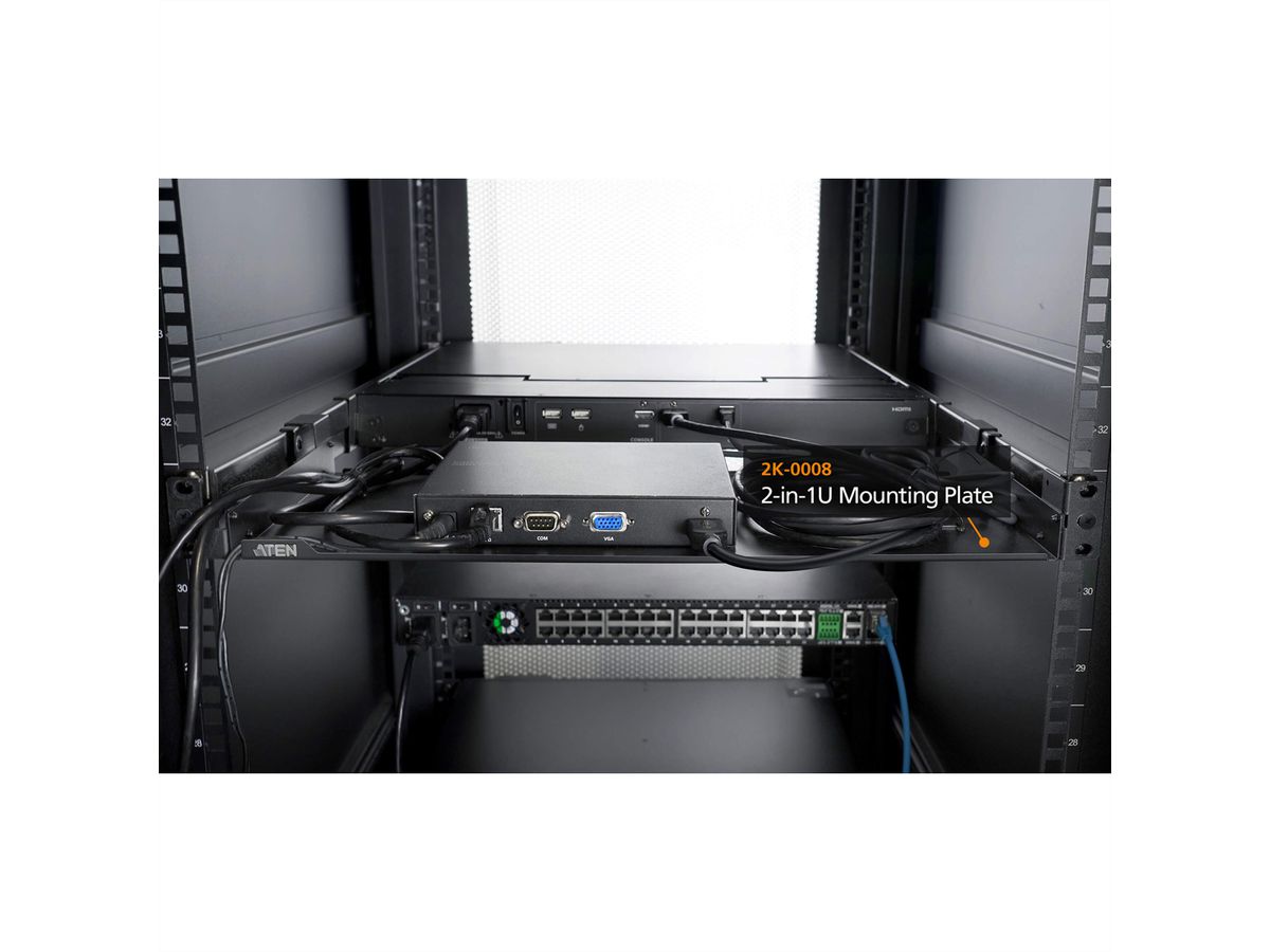 ATEN 2K-0008 Plaque de montage 2 en 1U