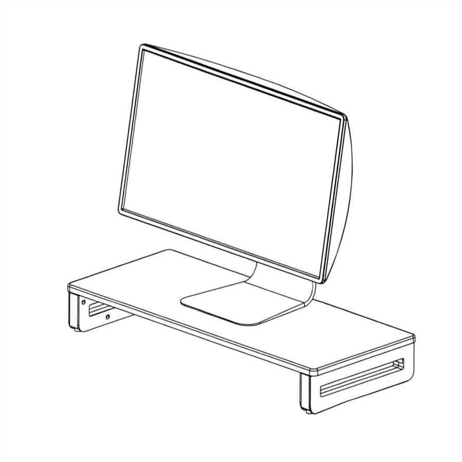 VALUE Support pour écran / ordinateur portable, réglable en hauteur