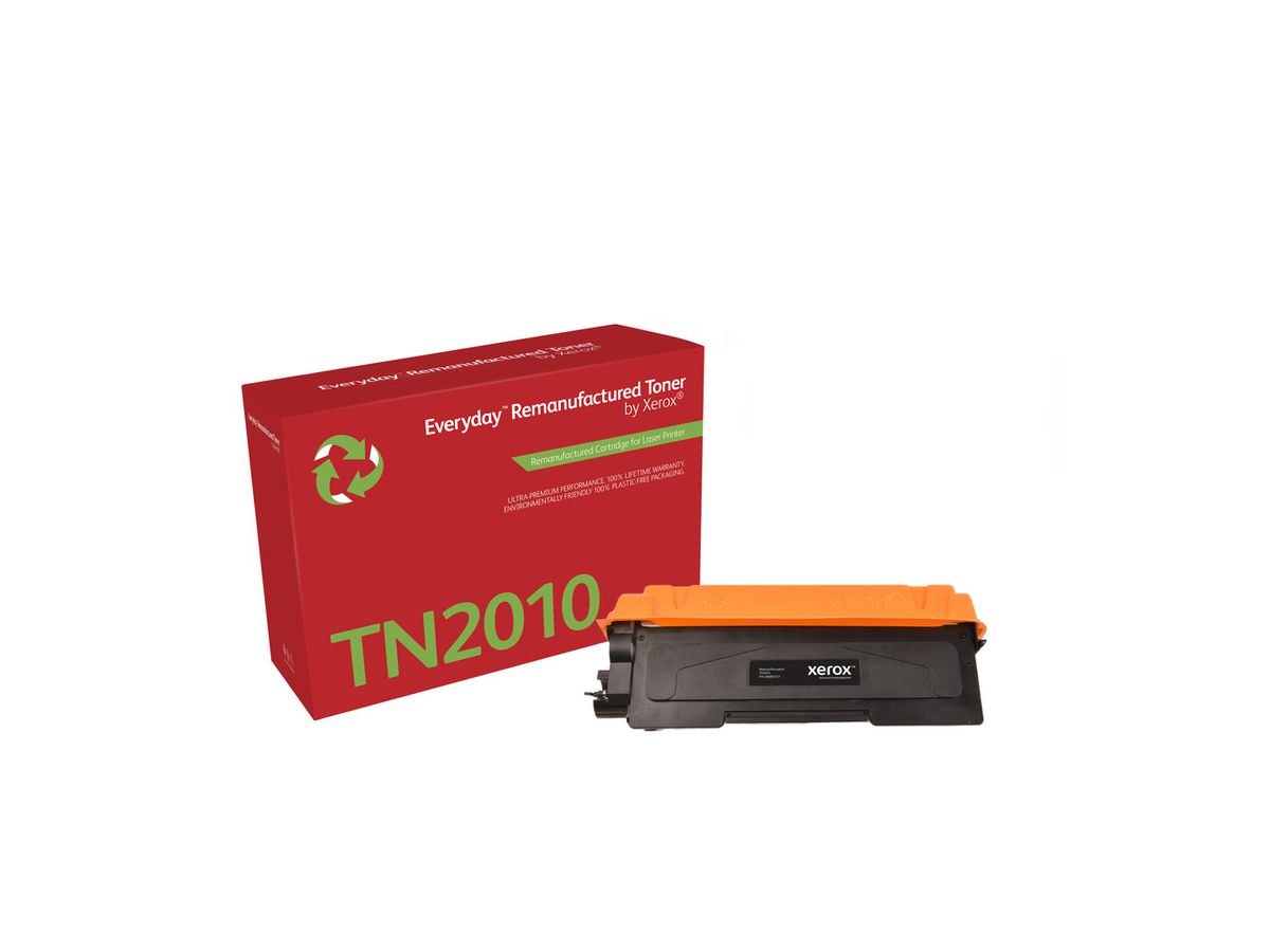 Remanufacturé Everyday Toner Noir de Xerox pour Brother TN2010, Capacité standard