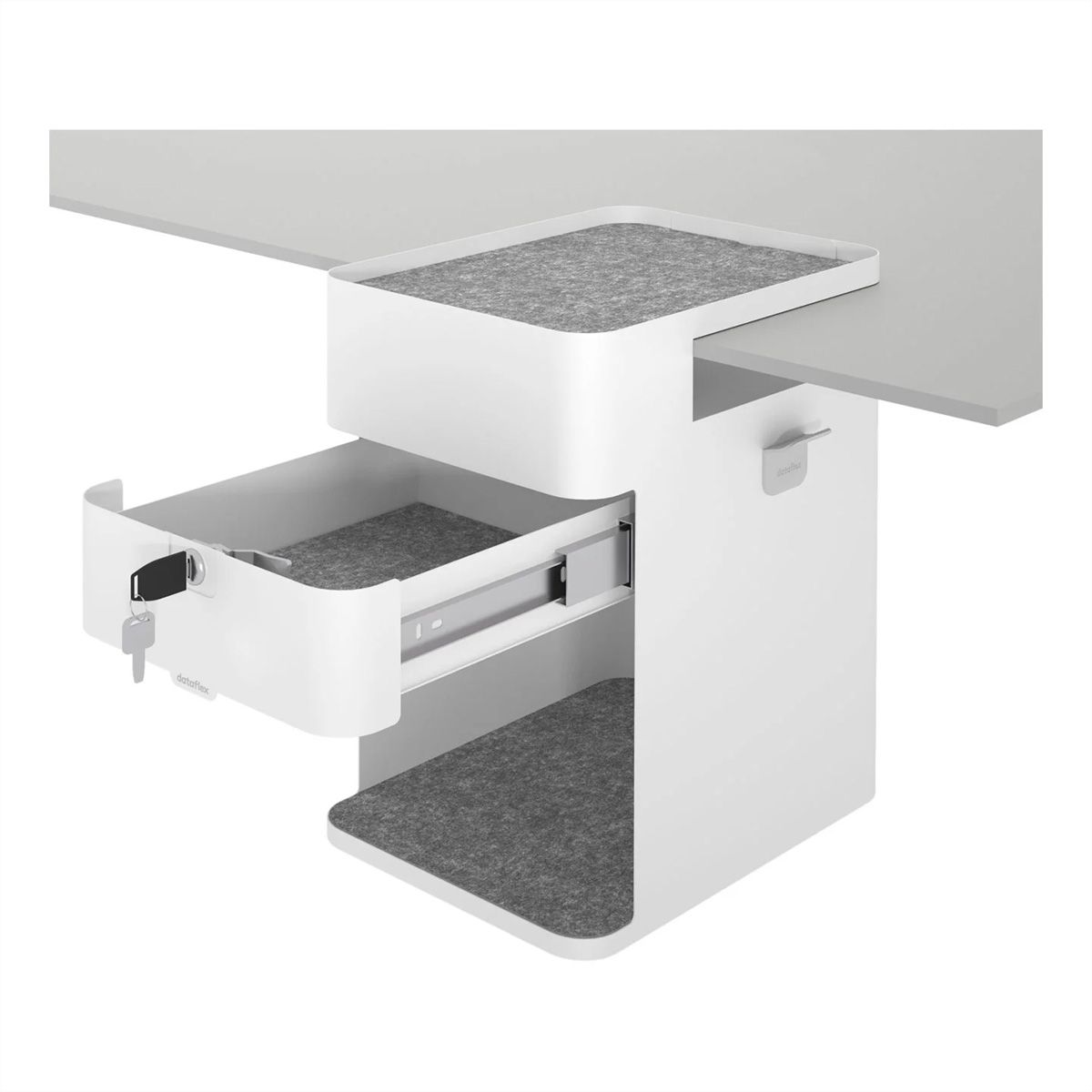 DATAFLEX Bento® desktop locker, 500, blanc