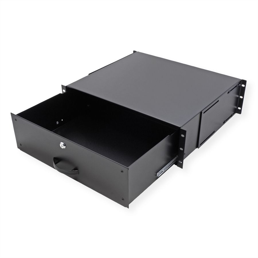 ROLINE 19" Tiroir pour clavier 3U, 400P verrouillable noir