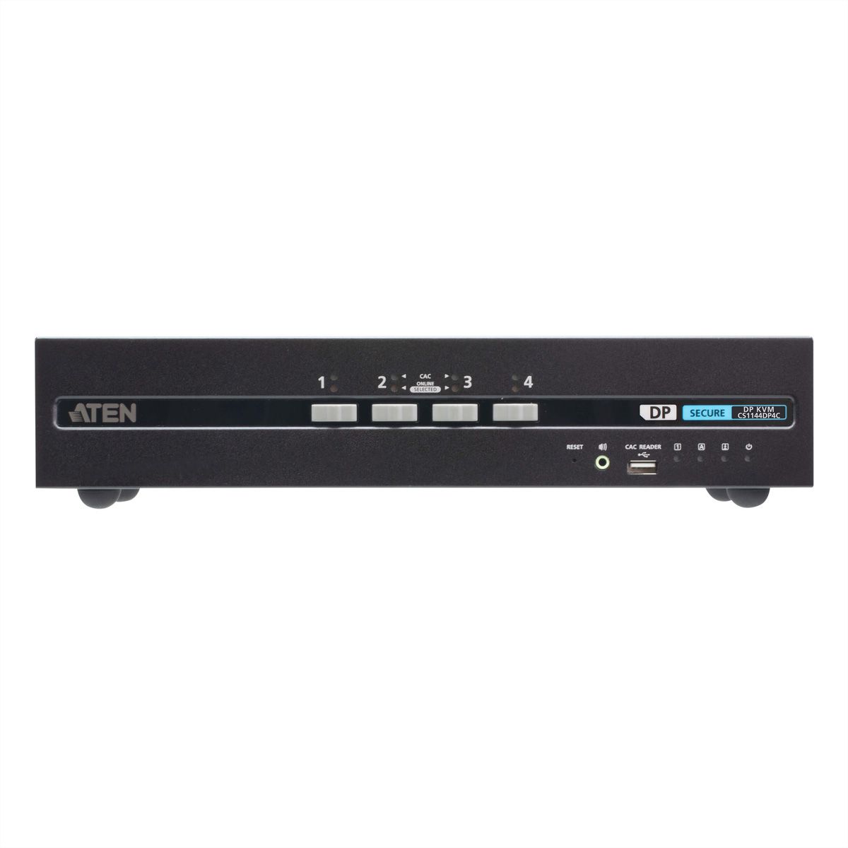 ATEN CS1144DP4C Commutateur KVM sécurisé DisplayPort à 4 ports USB et double affichage avec CAC