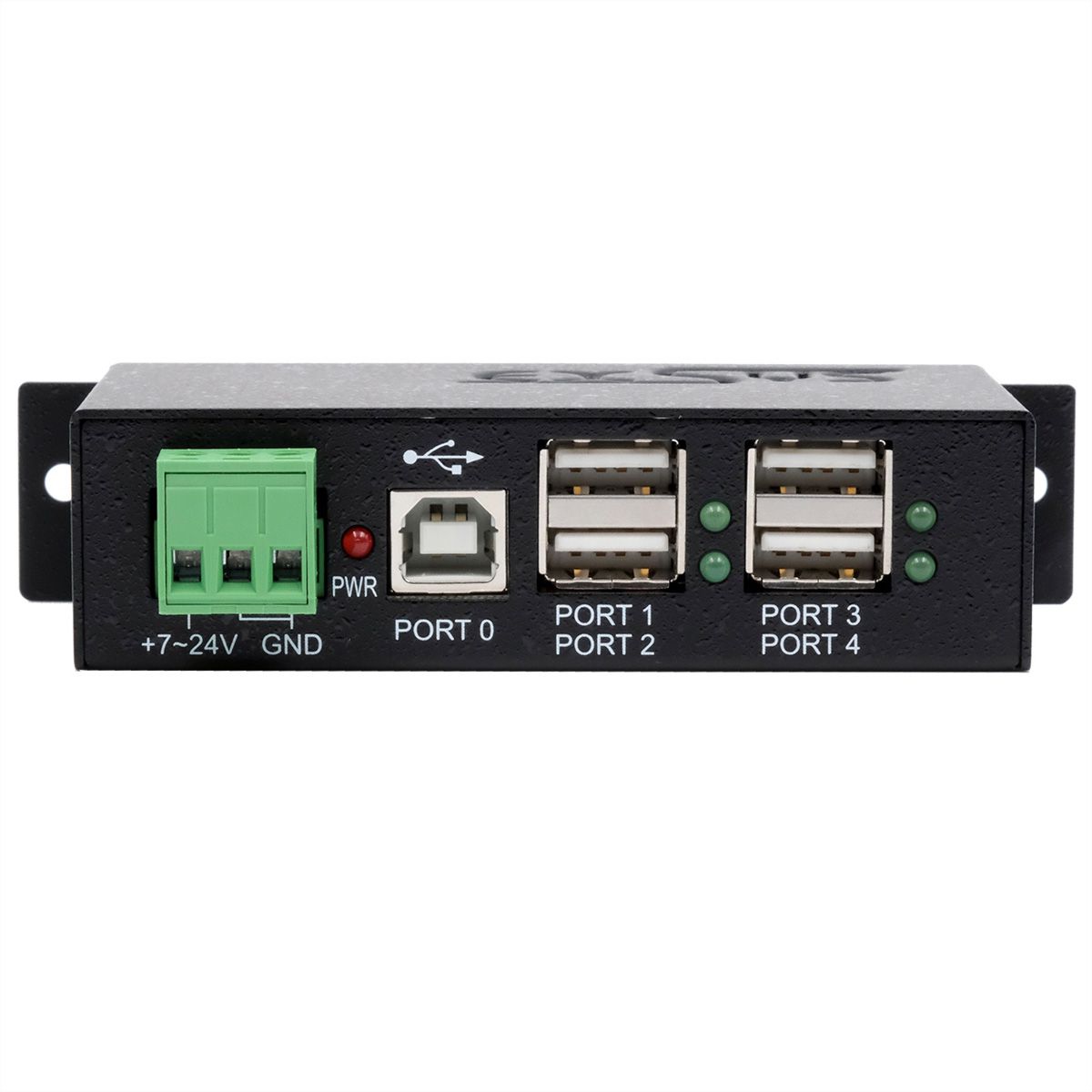 EXSYS EX-1163HMS Hub métal USB 2.0, 4 ports, Protection contre les surtensions ESD de 15KV