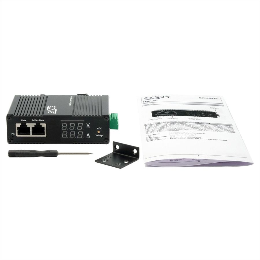 EXSYS EX-60327 Répartiteur PoE++ Gigabit