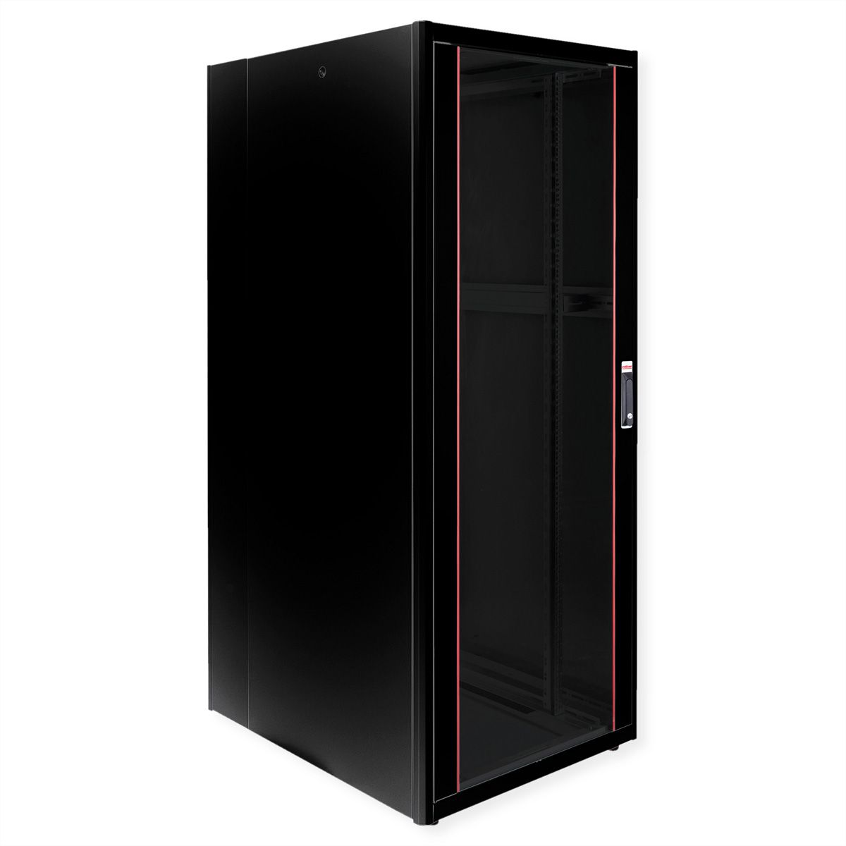 ROLINE 19" Baie réseau Basic 42U, 800x1000 LxP Porte verre noir