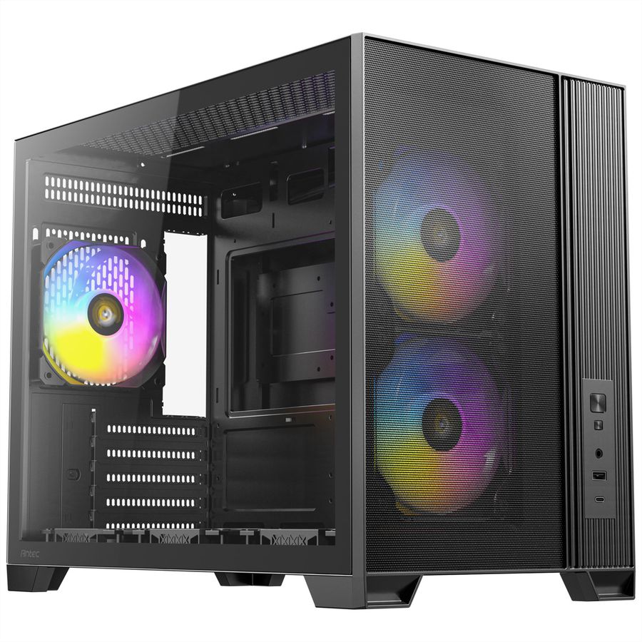 ANTEC FLUX M ATX/Micro-ATX/ITX Boîtier PC Midi Tower, noir