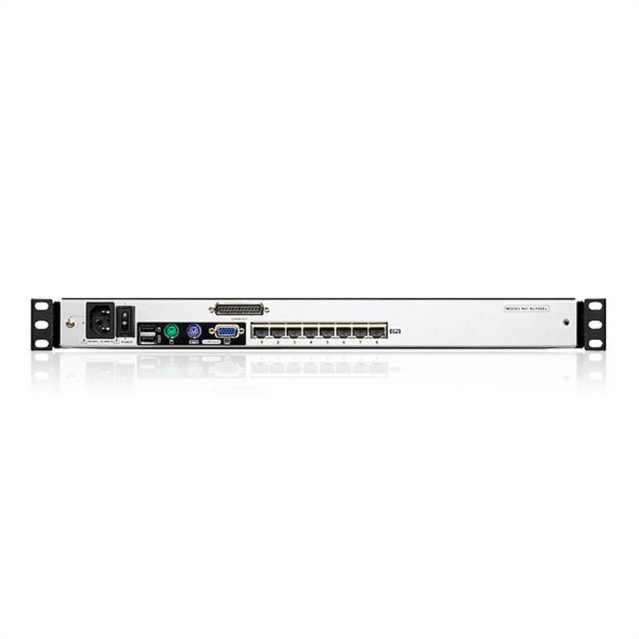 ATEN KL1508AN Commutateur KVM LCD 48cm Multi-Interface Cat 5 à 8 ports, FR-Layout