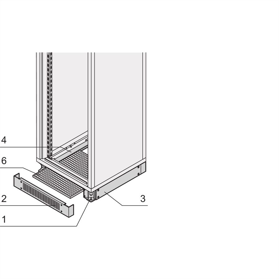 SCHROFF Eurorack Tapis filtrant pour Base/Plinth, perforé, 800W 800D