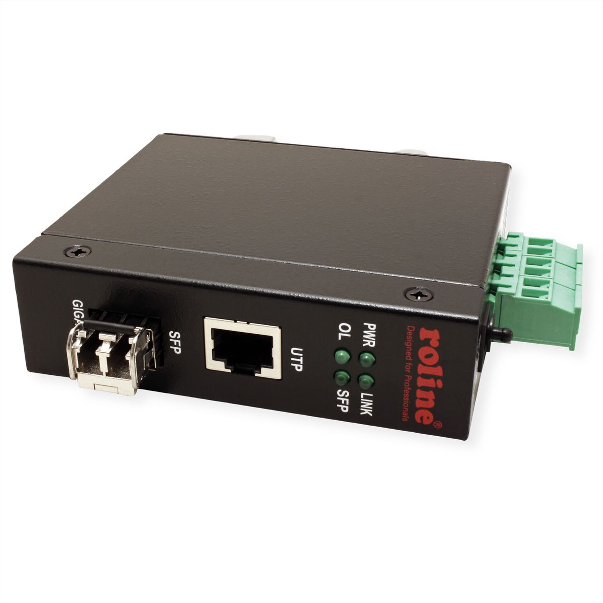 ROLINE Convertisseur industriel RJ-45, FO 1000SX/LC (avec module mini-GBIC)