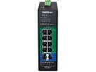 TRENDnet TI-PG103i Switch industriel Rail DIN administrable PoE+ Gigabit L2 à 10 ports, 24-57V