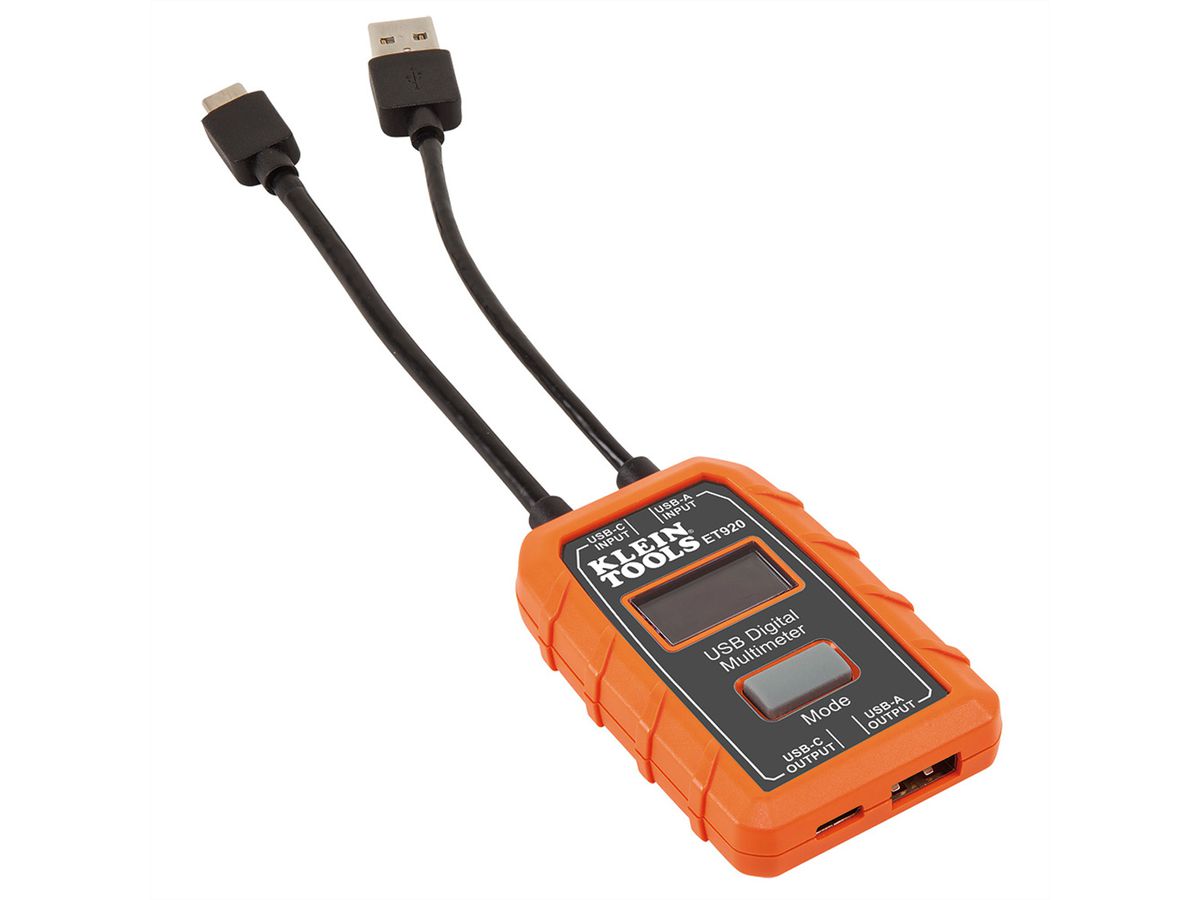 KLEIN TOOLS ET920 Appareil de mesure numérique USB, USB-A et USB-C