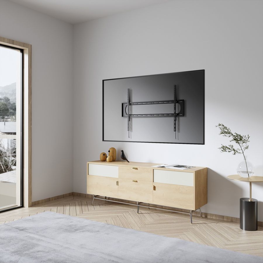 VALUE Support mural TV, distance murale de 35 mm, fixe, <304,8cm/120", <120kg