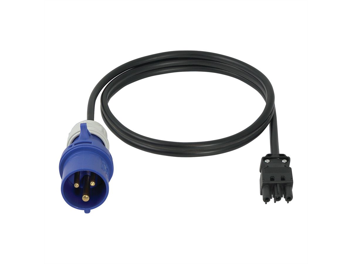 SCHROFF Câble de raccordement Wieland® 1m, GST18 femelle - IEC60309 3P