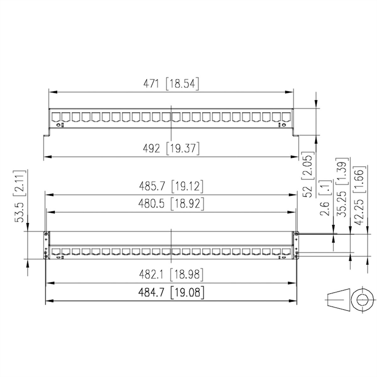 METZ CONNECT SmartConnect Patchpanel 24 ports module MC