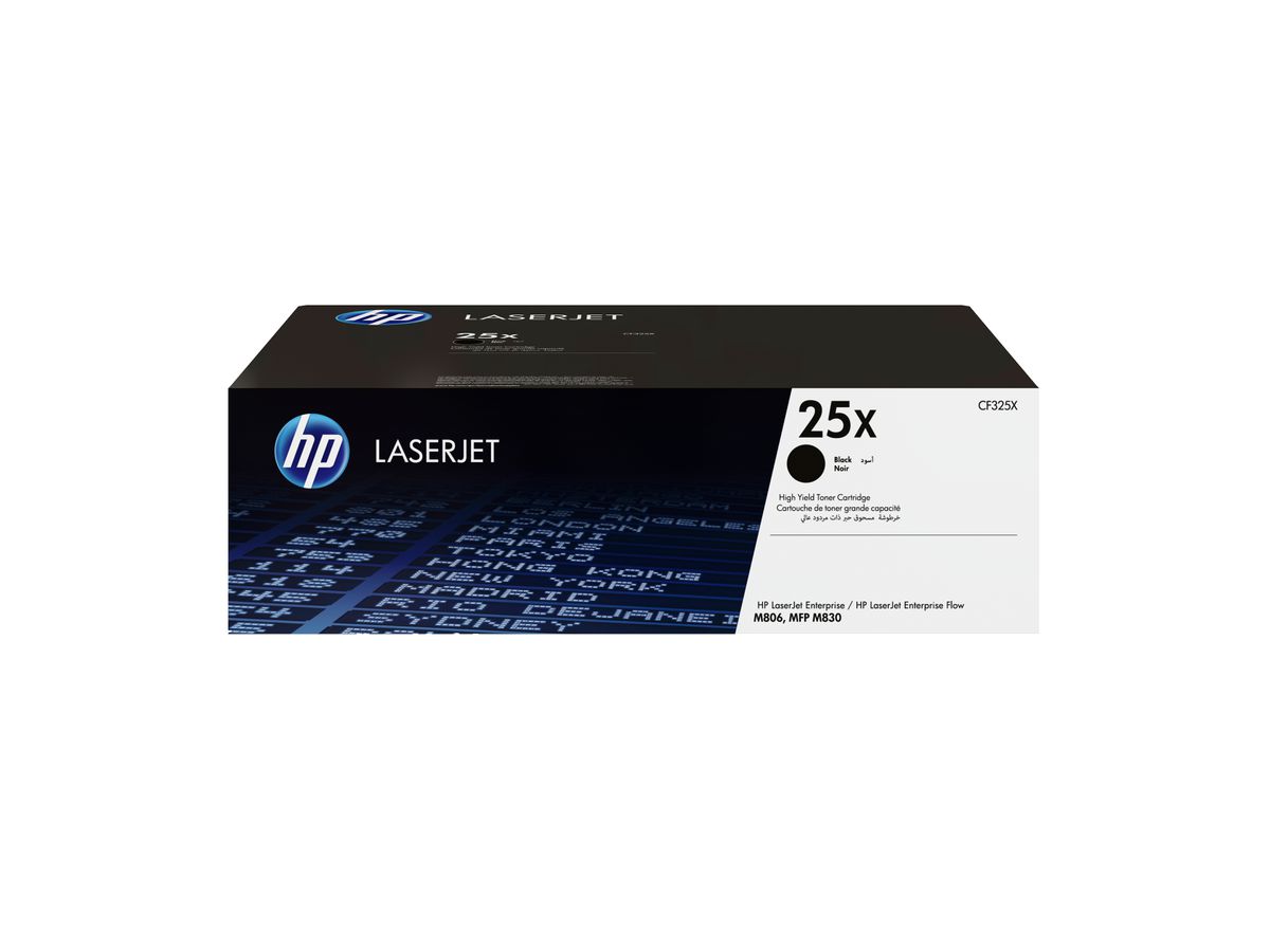 HP 25X cartouche de toner LaserJet noir grande capacité authentique